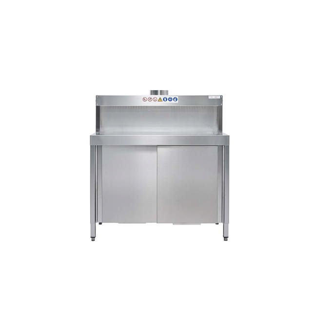 Stainless Steel Work Bench with extraction hood