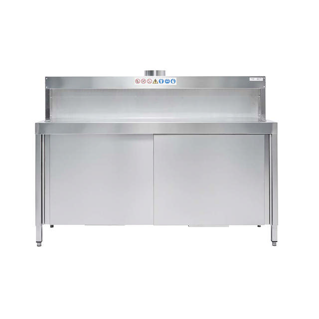 Stainless Steel Work Bench with extraction hood