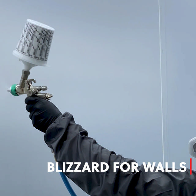 Blizzard White Peelable Booth Coating