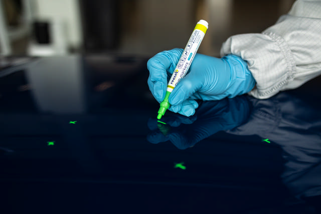 Fluo marker green 12 p. fine 1.5mm