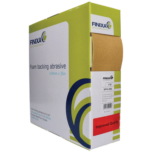 SPFA 1000 - Foam backing abrasive on a roll 114mm x 25m P1000