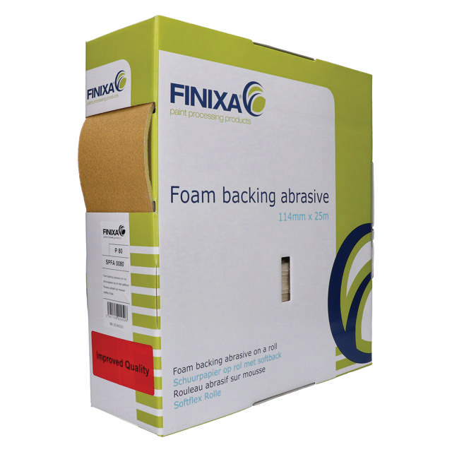 SPFA 1000 - Foam backing abrasive on a roll 114mm x 25m P1000