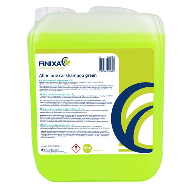 CSH 1000 - All in one car shampoo green - 1000l