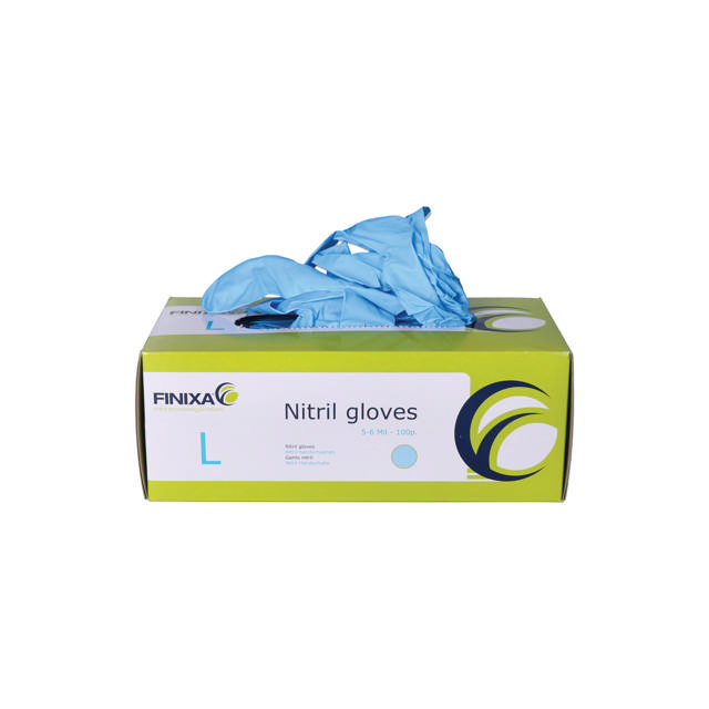 GCN 08 - Nitril disposable gloves blue - M 100p.