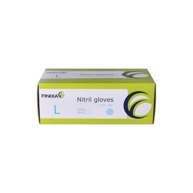 GCN 08 - Nitril disposable gloves blue - M 100p.