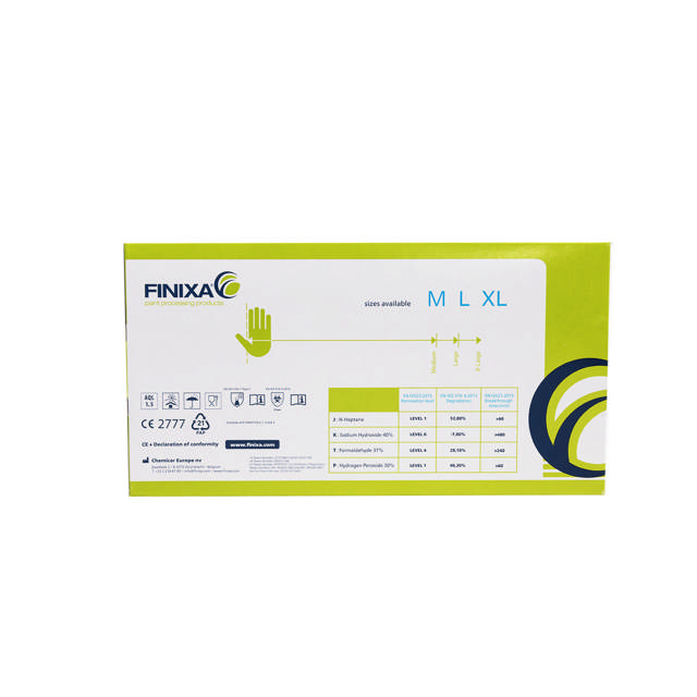 GLG 08 - Super grip nitrile disposable gloves lime green - M 50p.