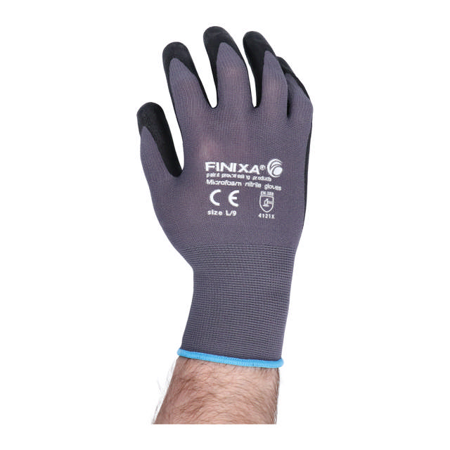 GLMB 08 - Microfoam nitrile gloves - M 12 pairs