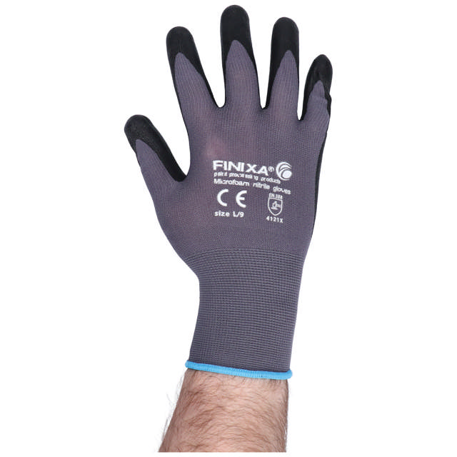 GLMB 08 - Microfoam nitrile gloves - M 12 pairs
