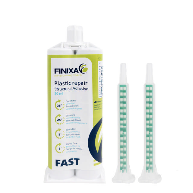 PLI 01 - Plastic repair 'fast' (25sec.) black - 50ml
