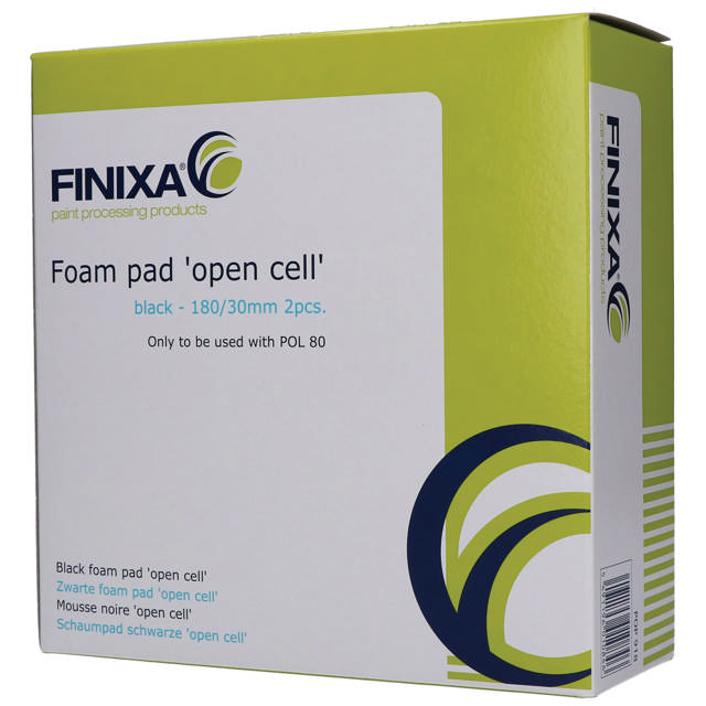 POP 918 - Black foam pad 'closed cell' 180/30mm - 2 p.