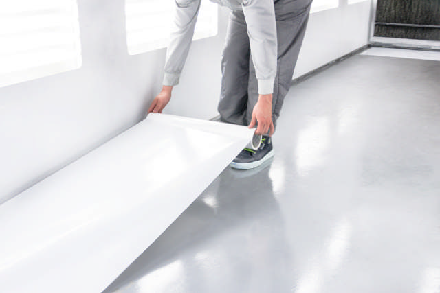 PRF 1200 - Self-adhesive protection film - white - 120cm x 25m