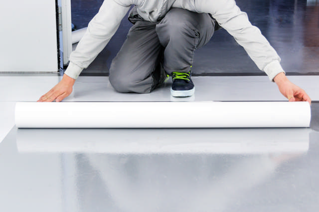 PRF 1200 - Self-adhesive protection film - white - 120cm x 25m