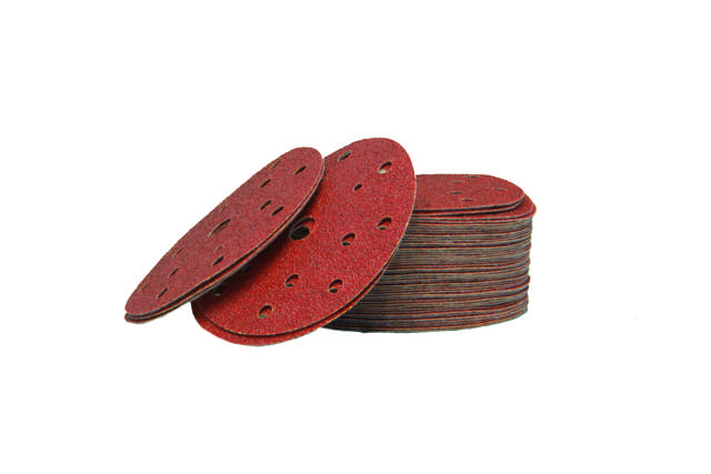 SPDA 0040 - Abrasive red-paper-Ø150mm 15 holes P40 50p.