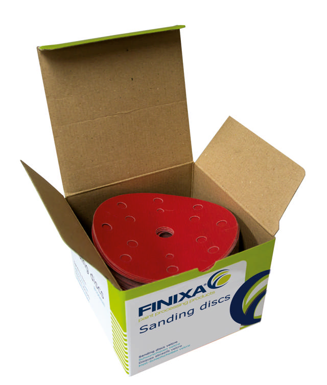 SPDA 0040 - Abrasive red-paper-Ø150mm 15 holes P40 50p.