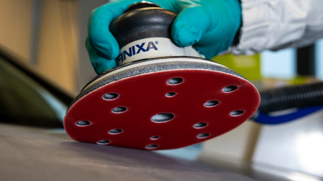SPDA 0040 - Abrasive red-paper-Ø150mm 15 holes P40 50p.