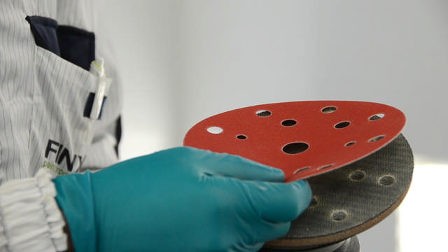 SPDA 0040 - Abrasive red-paper-Ø150mm 15 holes P40 50p.