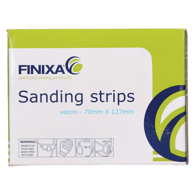 SPSA 0400 - Sanding strip-paper-70x125mm 8 holes P400 100p.